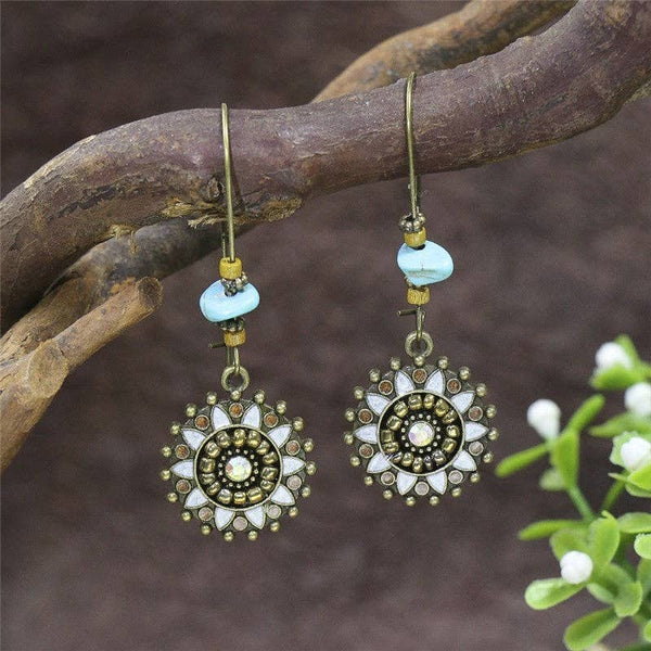 Doris Handmade Geometric Dangly Earrings