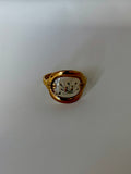 Brittany 18K Stainless Steel Floral Ring