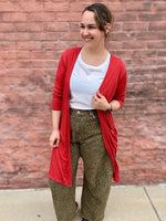 Rosanna Ribbed Long Cardigan