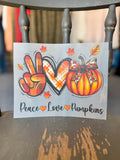Fall Bow Transfer Designs