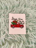 Coffee Christmas Stickers for Motel Keychain