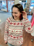 Marion Christmas Pattern Long Sleeve with Pockets