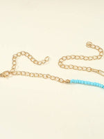 Rihanna Beaded Multi-Colored Three-Piece Necklace Set
