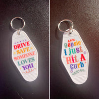 Inspirational Stickers for Motel Keychain