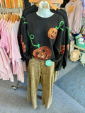 Dionne Sequin Jack-O-Lantern Sweater