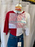 Lynette Game Day Split Color Top