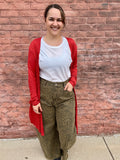 Rosanna Ribbed Long Cardigan