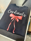 Original Cardinals Bow Transfer Design