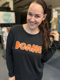 Nikki Bubble Doane Cursive Tigers Women’s Long Sleeve