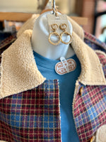 Joann Plaid & Sherpa Contrast Buttoned Jacket