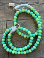 Jenna Beaded Phone Charger with Lightning & USB-C Cable