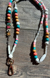 Beatrice Teach Colorful Beaded Lanyard with Breakaway Clasp