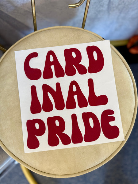 Cardinal Pride Puff Transfer