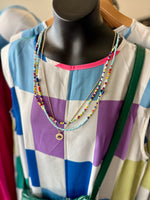 Rihanna Beaded Multi-Colored Three-Piece Necklace Set