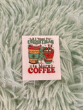 Coffee Christmas Stickers for Motel Keychain