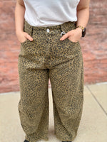 Emilie Cheetah Barrel Jeans