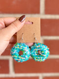 Elvira Sparkle Donut Ornament Earrings