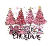 Pink Christmas Stickers for Motel Keychain