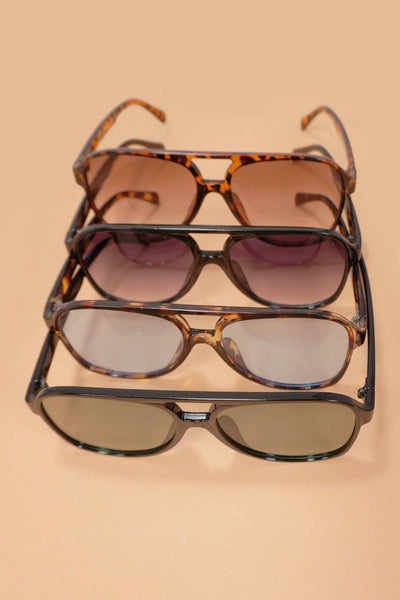 Lilly Assorted Aviation Acetate Sunglasses