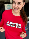 Abby Bubble Crete Cursive Cardinals Women’s Long Sleeve