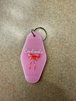 Original Cardinals Bow Sticker for Motel Keychain