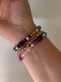 Alexis Multicolored Glass Bead Bracelet Set