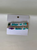 Alexis Multicolored Glass Bead Bracelet Set