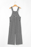 Courtney Checkered Wide Leg Jumpsuit w/ Pockets
