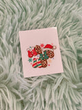 Coffee Christmas Stickers for Motel Keychain