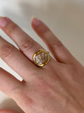 Brittany 18K Stainless Steel Floral Ring