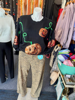 Dionne Sequin Jack-O-Lantern Sweater