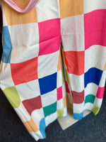 Blake Loose Sleeveless Colorful Checker Jumpsuit