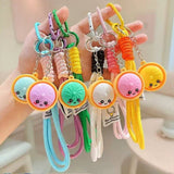 Assorted Cute Face Dumpling Wristlet Keychains