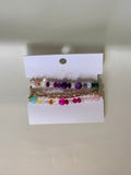 Alexis Multicolored Glass Bead Bracelet Set