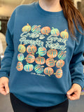 Crete’s Great Pumpkin Festival PREORDER Sea Blue Sweatshirt