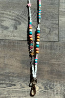 Beatrice Teach Colorful Beaded Lanyard with Breakaway Clasp