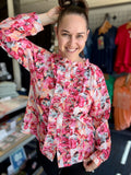 Heidi Idyllic Floral Ruffle Blouse