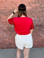 Betsy Patriotic Sequin USA Top