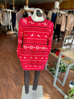 Marion Christmas Pattern Long Sleeve with Pockets