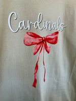 Original Cardinals Bow Transfer Design