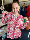 Heidi Idyllic Floral Ruffle Blouse