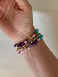 Alexis Multicolored Glass Bead Bracelet Set