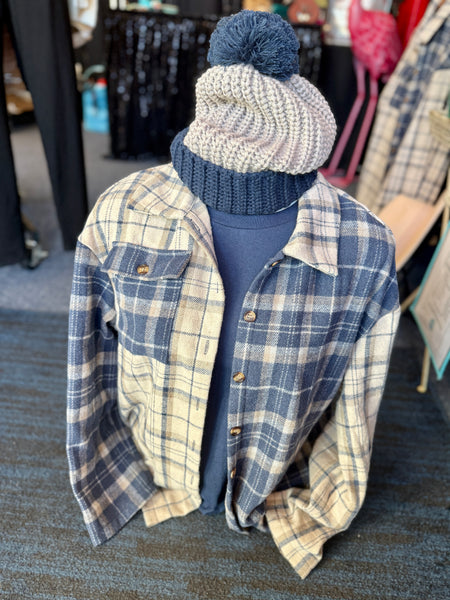 Lennox Plaid Block Loose Shacket