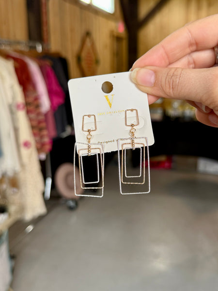 Anya Layered Drop Earrings