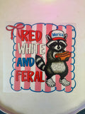 Red White and Feral Bow Transfer