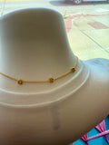 Pippa “Go Big Red” Initial Necklace
