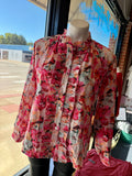 Heidi Idyllic Floral Ruffle Blouse