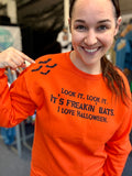 Sabrina Glittery Freakin’ Bats Crewneck Sweatshirt
