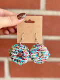 Elvira Sparkle Donut Ornament Earrings