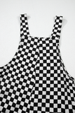 Courtney Checkered Wide Leg Jumpsuit w/ Pockets